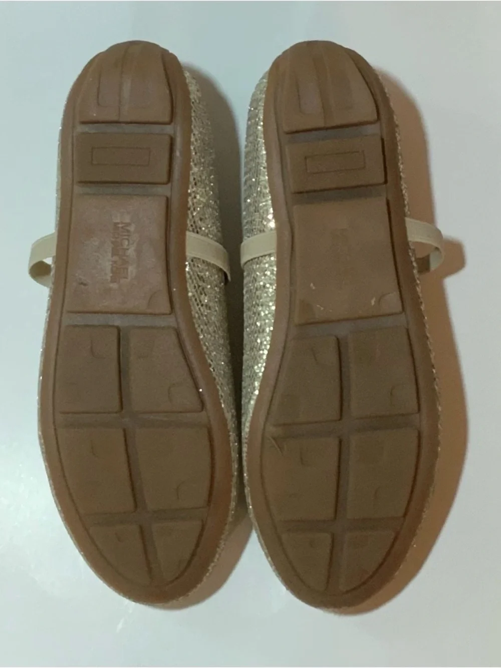 MICHAEL Michael Kors Kids Gold Sparkle Mary Jane Flats with Bow - Picture 10 of 11